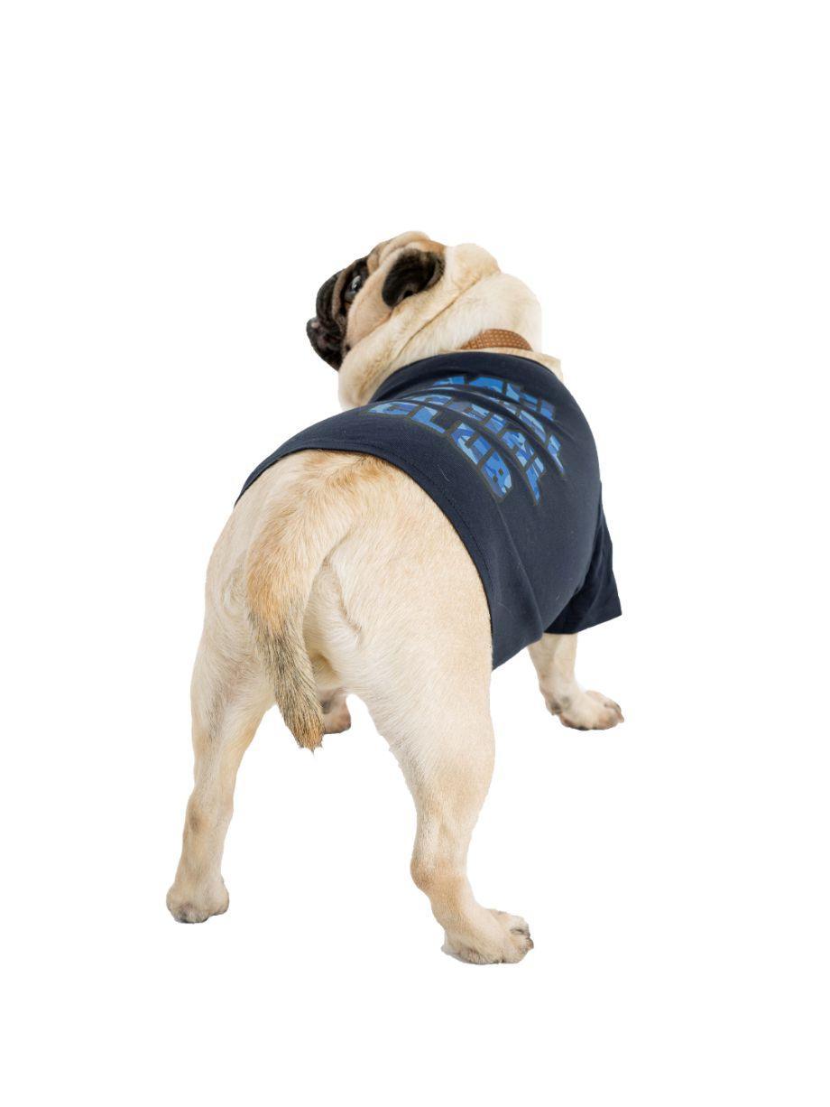 Lucas Mavi Kamuflaj Baskılı Tişört Köpek Kıyafeti - Mahfelle