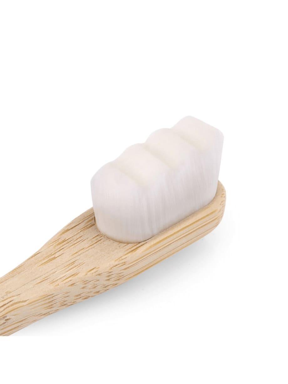 Nano Bambu Diş Fırçası-Beyaz Renk - Mahfelle