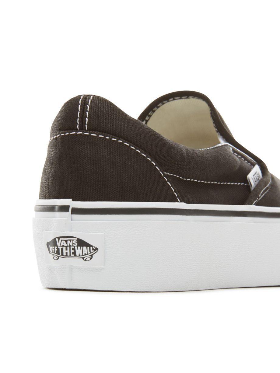 Vans Classic Slip-On Platform Erkek Siyah Sneaker - Mahfelle